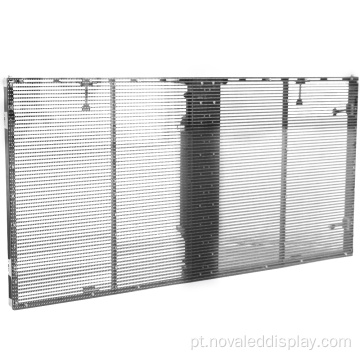 Aluguel interno P3.91 Tela de vidro transparente LED